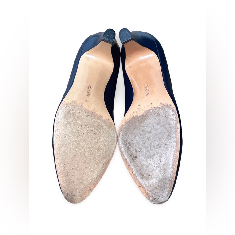EUC Vintage Salvatore Ferragamo 1970s Navy Heels (6B) - Picture 7 of 7